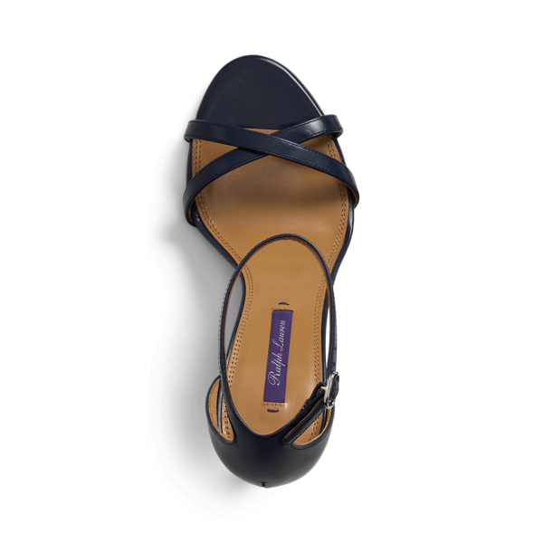 Sandalette Perrin aus Kalbsleder Ralph Lauren Collection in Lux-Navy 4