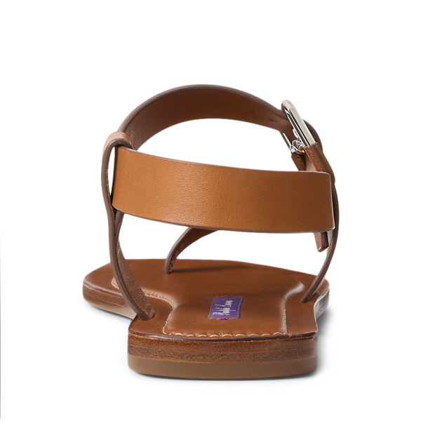 RL Gold Payton Calfskin Sandal Ralph Lauren Collection 3