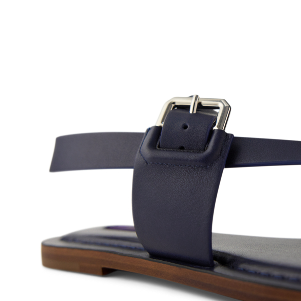 Sandales Payton en vachette Ralph Lauren Collection en Lux Navy 2