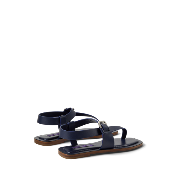 Sandales Payton en vachette Ralph Lauren Collection en Lux Navy 4