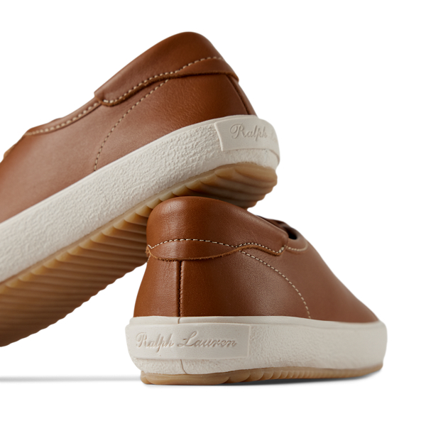 Sneaker Bayston aus Kalbsleder Ralph Lauren Collection in Gold 2
