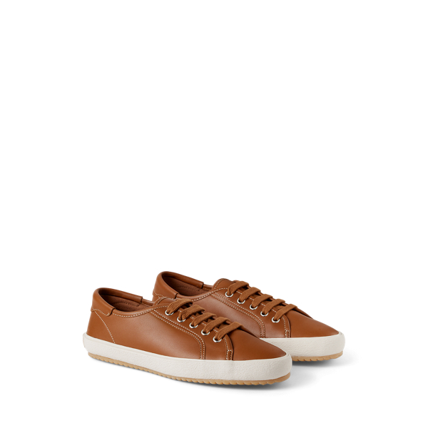 Sneaker Bayston aus Kalbsleder Ralph Lauren Collection in Gold 3