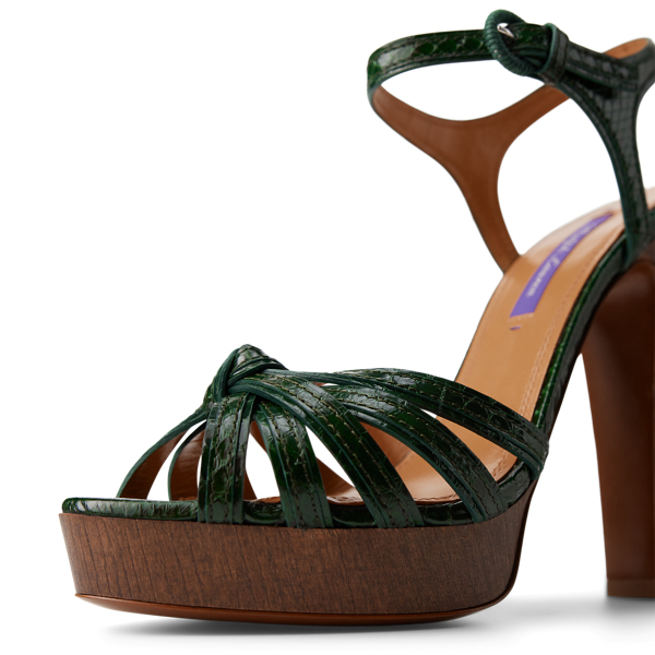 Plateausandale Kieran aus Schlangenleder