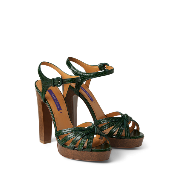 Plateausandale Kieran aus Schlangenleder