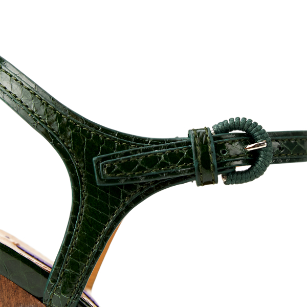 Plateausandale Kieran aus Schlangenleder