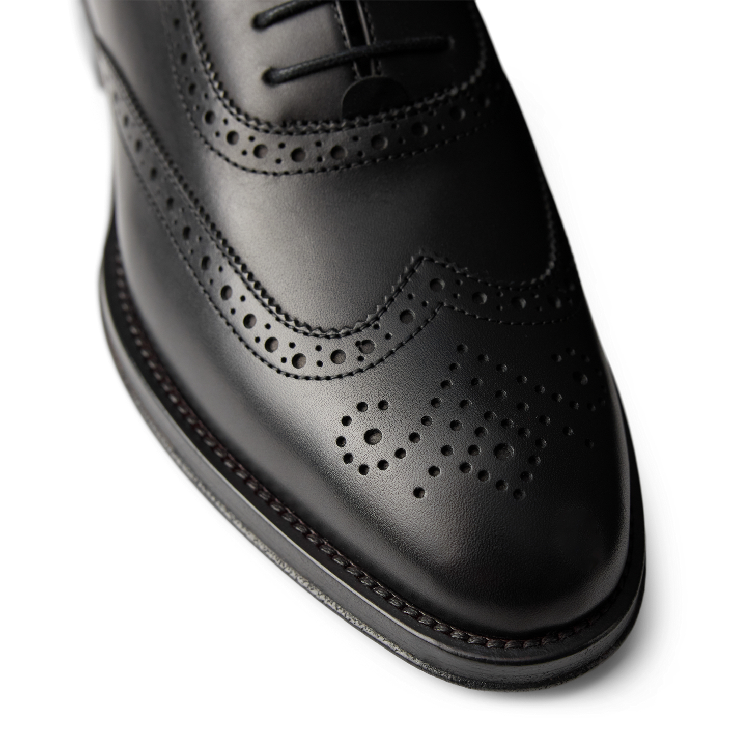 Женские туфли Ralph Lauren Layton 20 MM Burnished Calfskin Oxford, цвет: Чёрный — фото 1