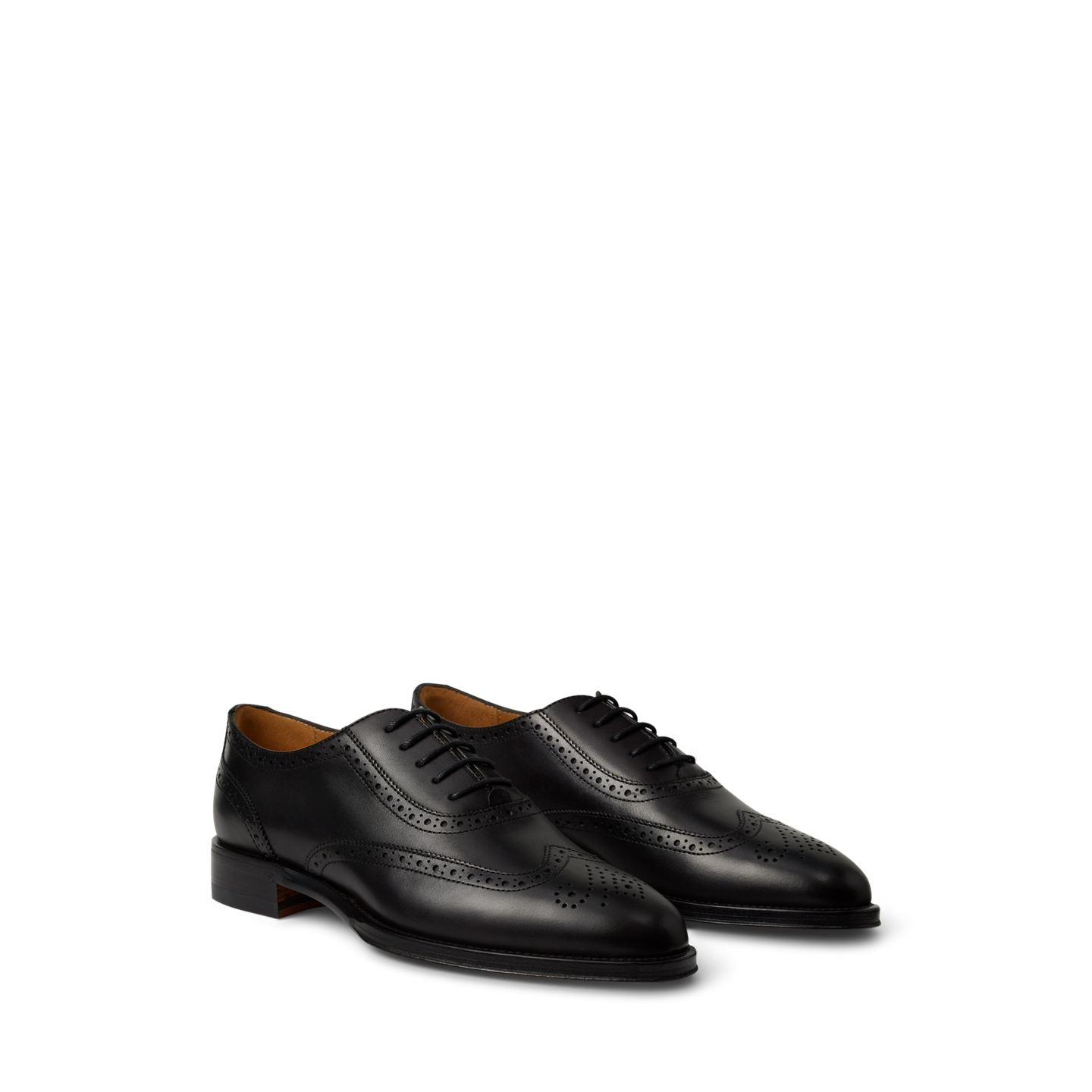 Женские туфли Ralph Lauren Layton 20 MM Burnished Calfskin Oxford, цвет: Чёрный — фото 2