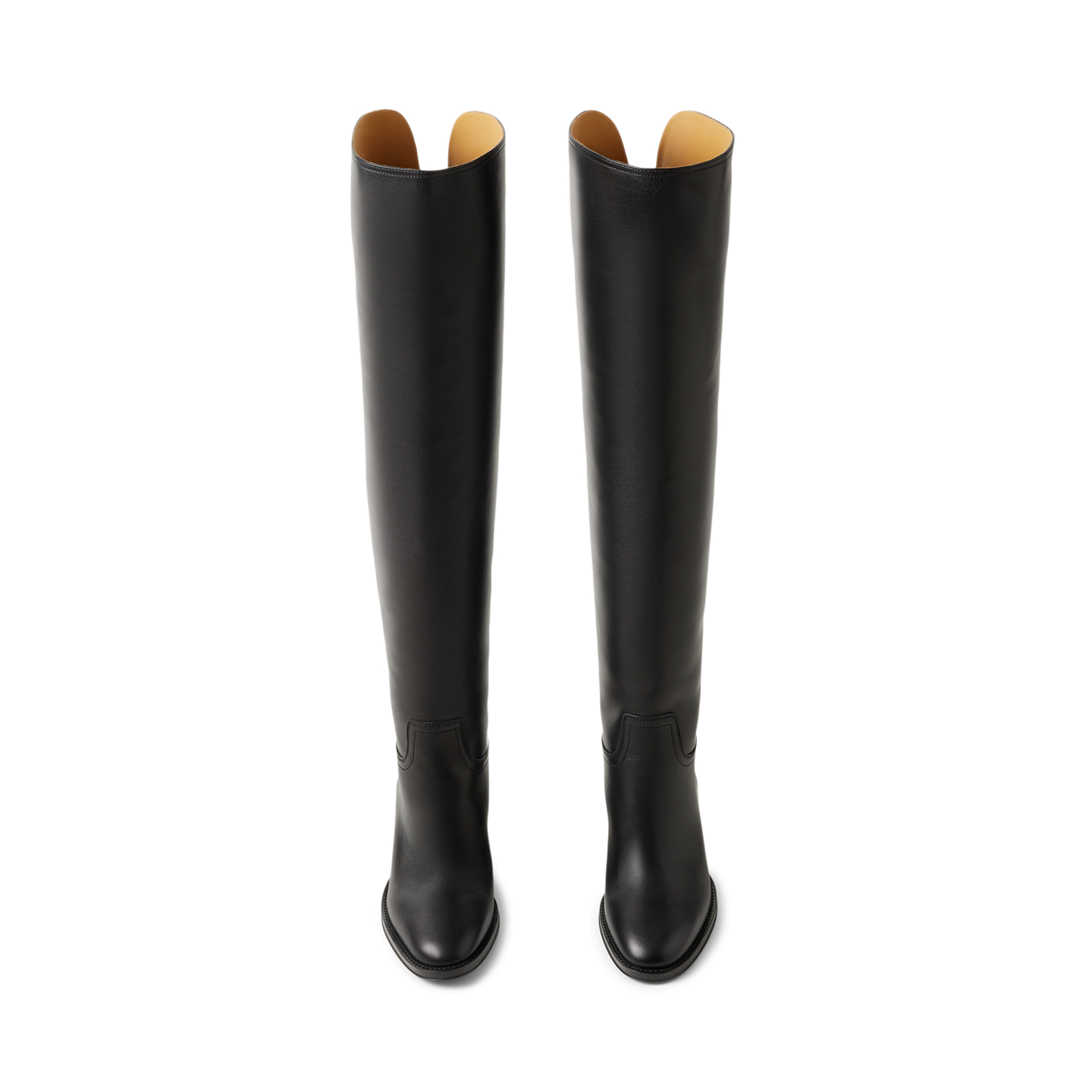 Женские ботинки Ralph Lauren Barnet 55 MM Calfskin Boot, цвет: Чёрный — фото 3
