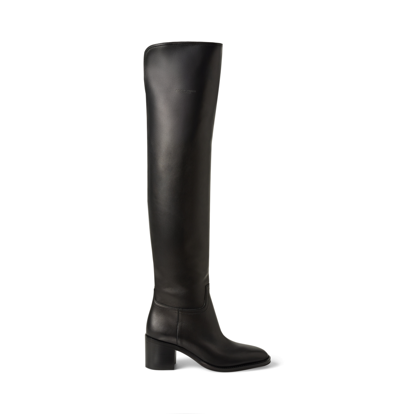 Женские ботинки Ralph Lauren Barnet 55 MM Calfskin Boot, цвет: Чёрный — фото 4