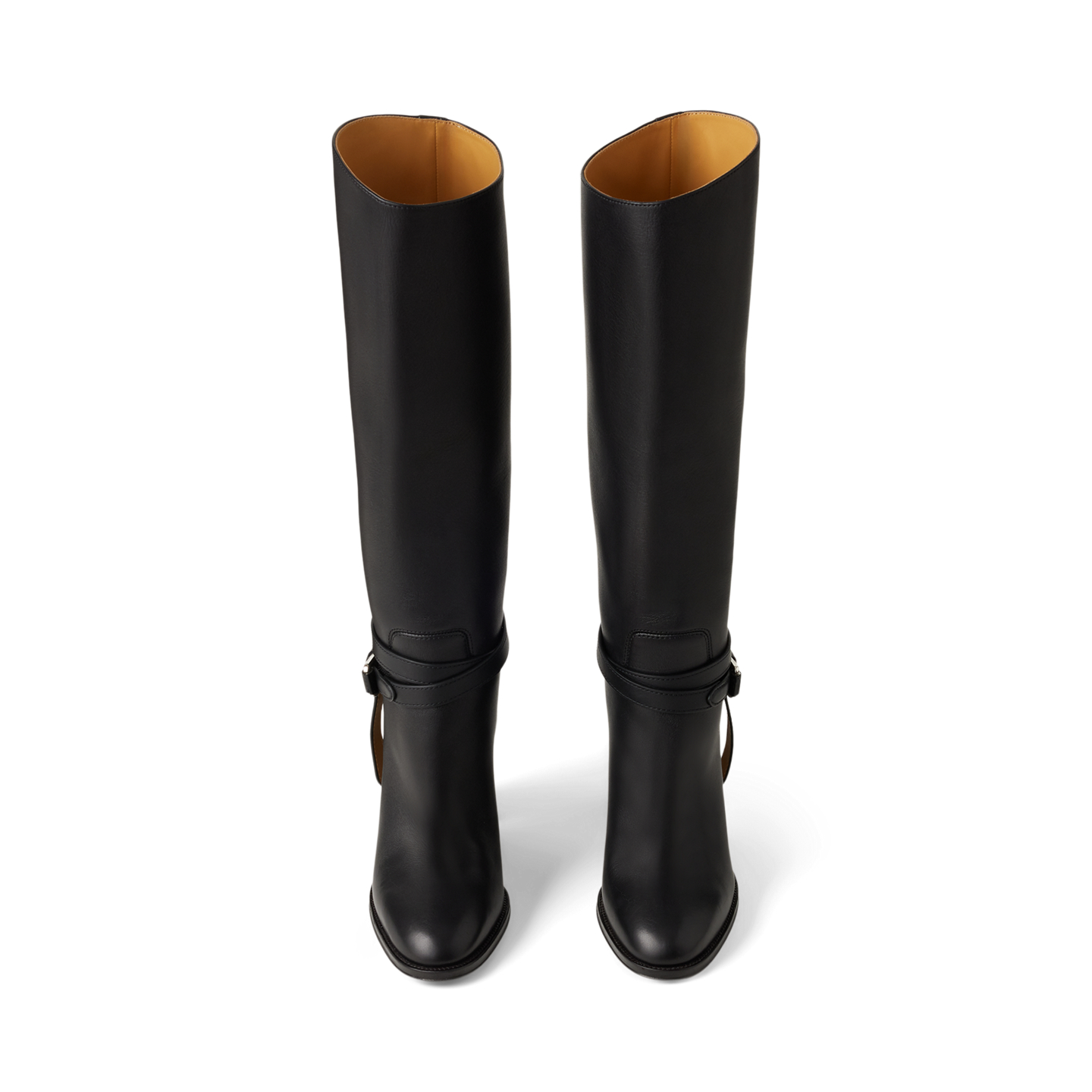 Женские ботинки Ralph Lauren Donnely 90 MM Calfskin Boot, цвет: Чёрный — фото 3