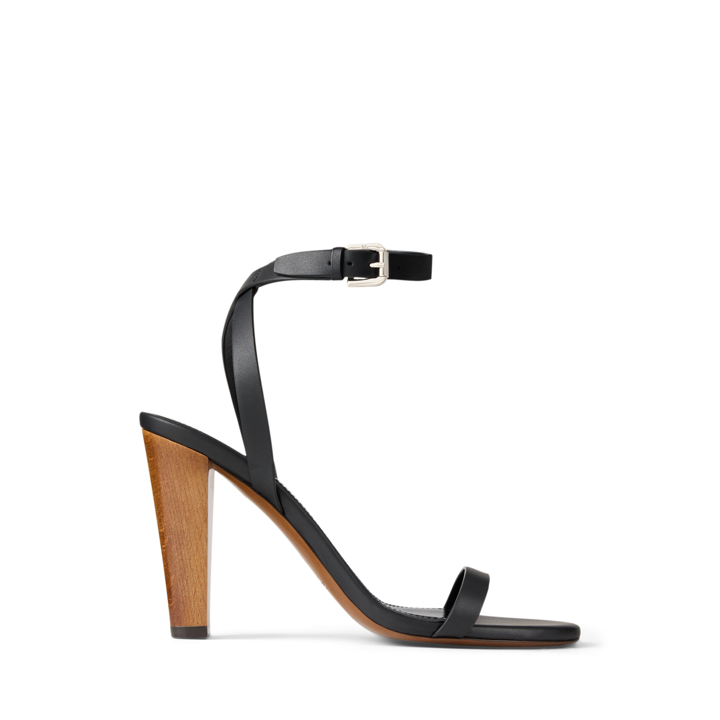 Женские сандалии Ralph Lauren Graison 95 MM Lambskin Sandal, цвет: Чёрный — фото 5