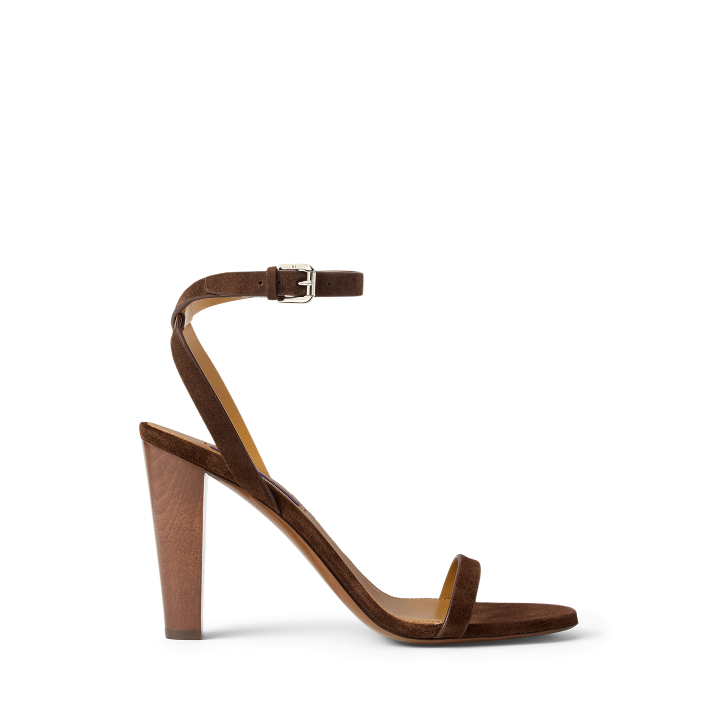 Женские сандалии Ralph Lauren Graison 95 MM Calf-Suede, цвет: Светло-коричневый — фото 4