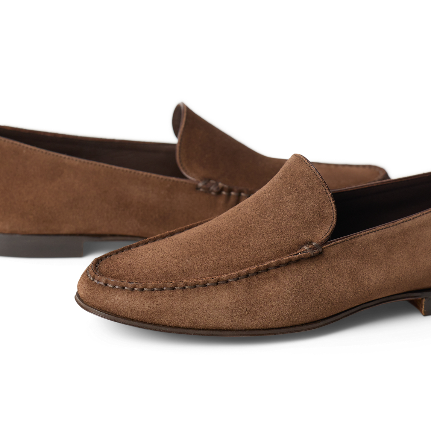 Женские туфли Ralph Lauren Darcey Calf-Suede Loafer, цвет: Светло-коричневый — фото 1