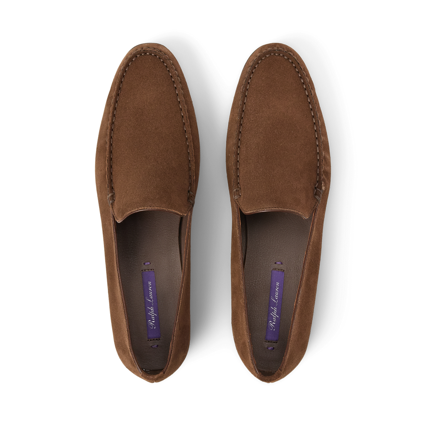 Женские туфли Ralph Lauren Darcey Calf-Suede Loafer, цвет: Светло-коричневый — фото 3