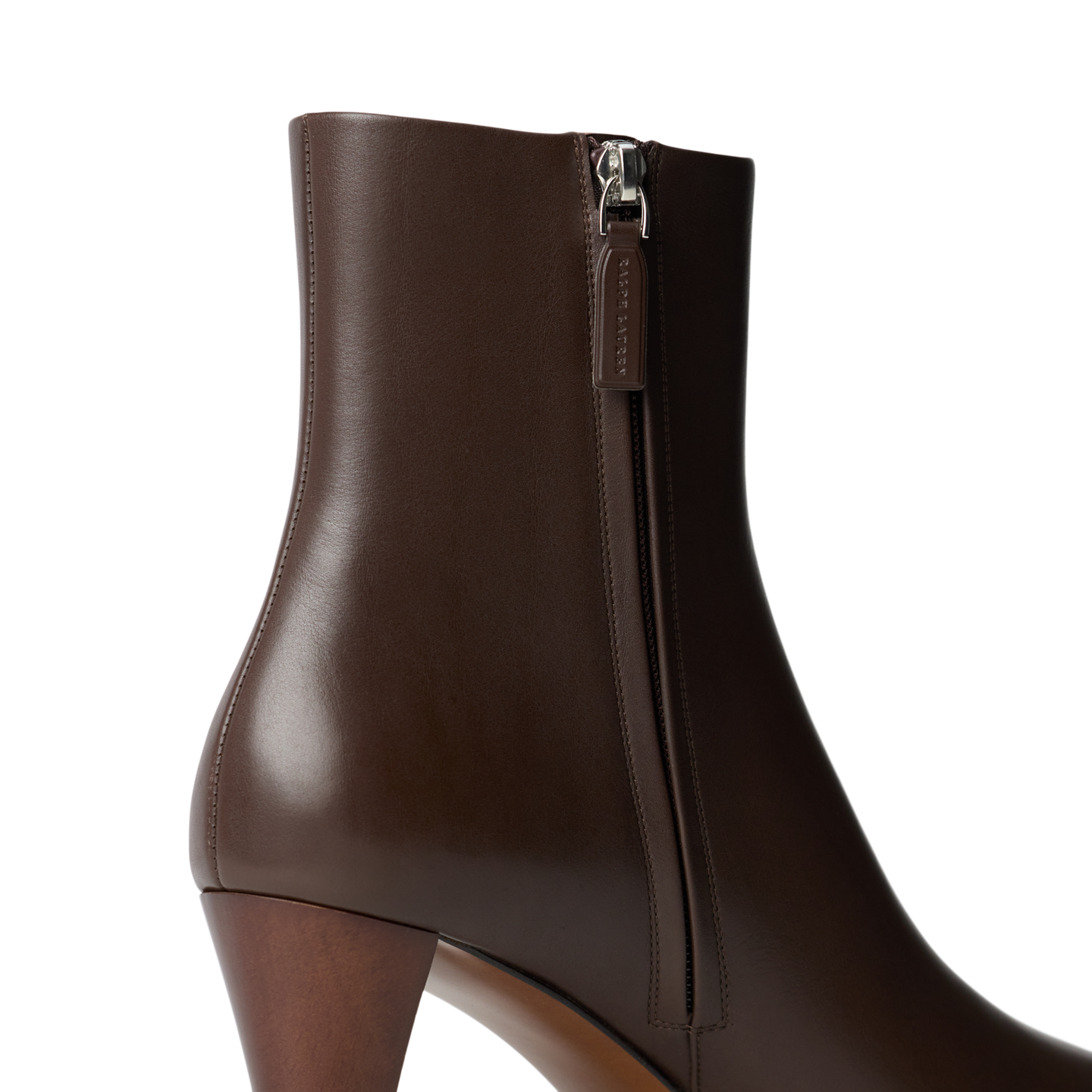 Женские ботинки Ralph Lauren Bernice 55 MM Calfskin Bootie, цвет: Светло-коричневый — фото 1