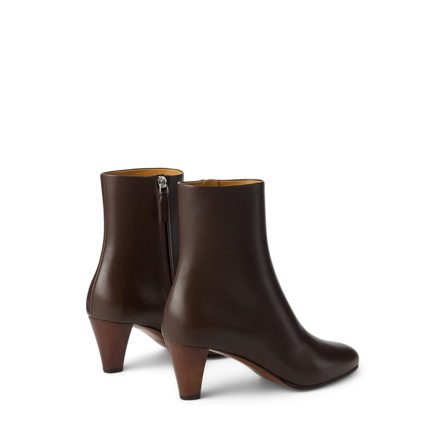 Женские ботинки Ralph Lauren Bernice 55 MM Calfskin Bootie, цвет: Светло-коричневый — фото 3
