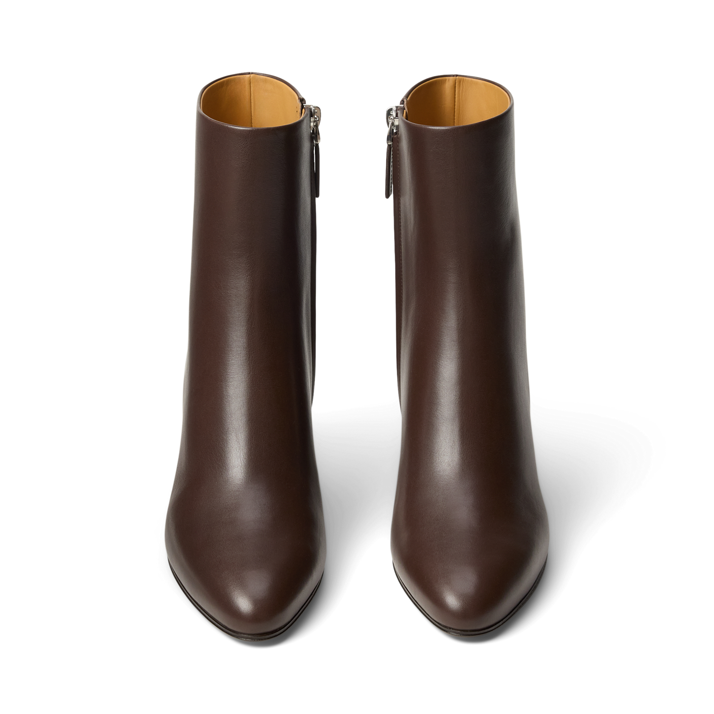 Женские ботинки Ralph Lauren Bernice 55 MM Calfskin Bootie, цвет: Светло-коричневый — фото 4