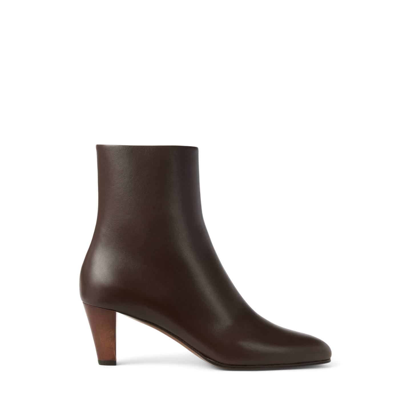 Женские ботинки Ralph Lauren Bernice 55 MM Calfskin Bootie, цвет: Светло-коричневый — фото 5