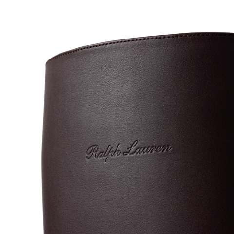 Женские ботинки Ralph Lauren Bryne 95 MM Calfskin, цвет: Шоколадный