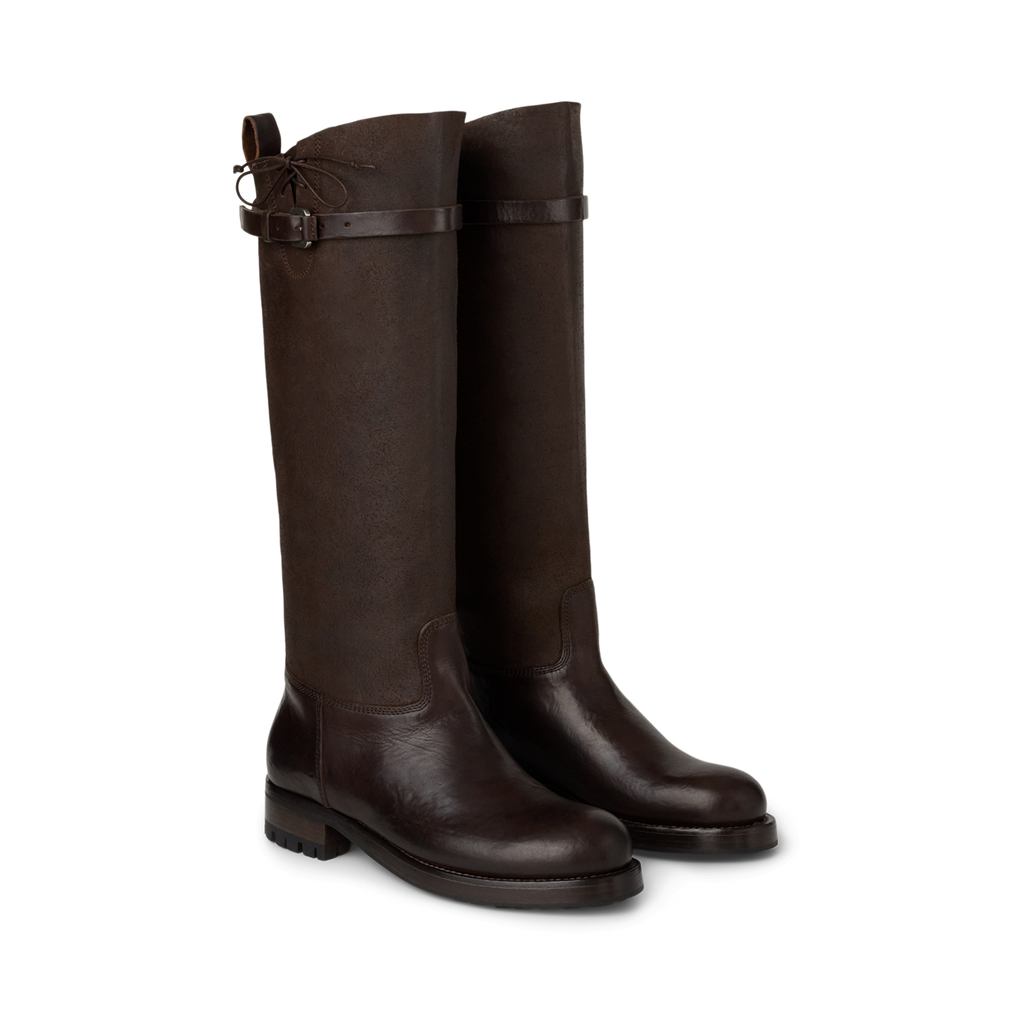 Женские ботинки Ralph Lauren Ward Vachetta Leather Engineer Boot, цвет: Шоколадный — фото 2