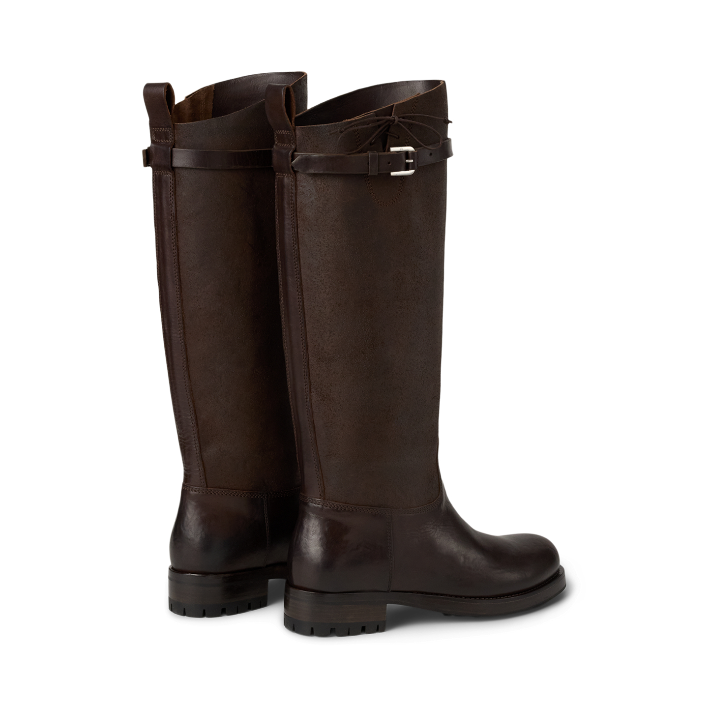 Женские ботинки Ralph Lauren Ward Vachetta Leather Engineer Boot, цвет: Шоколадный — фото 3