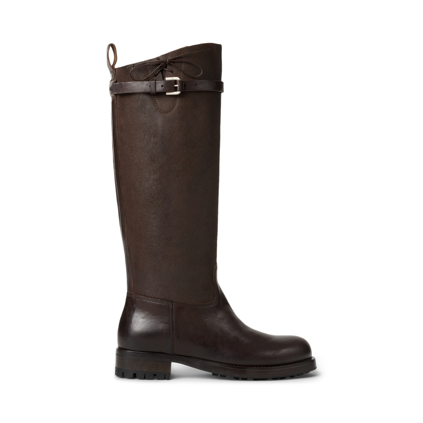 Женские ботинки Ralph Lauren Ward Vachetta Leather Engineer Boot, цвет: Шоколадный — фото 7