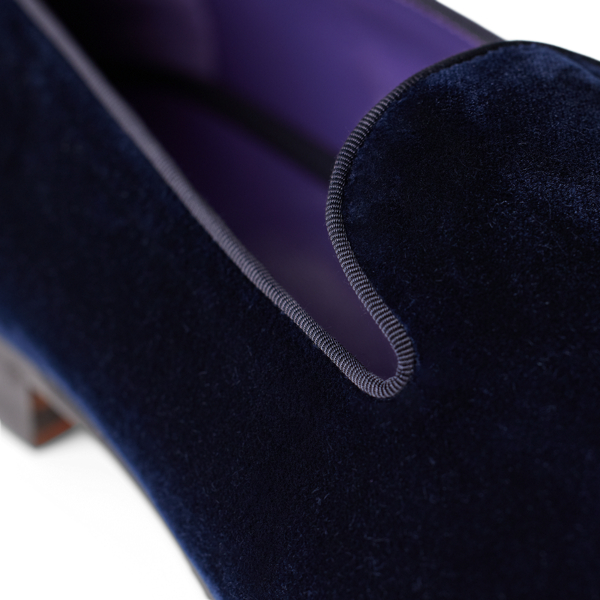 Samtslipper Alonzo Purple Label in Classic Chairman Navy 2
