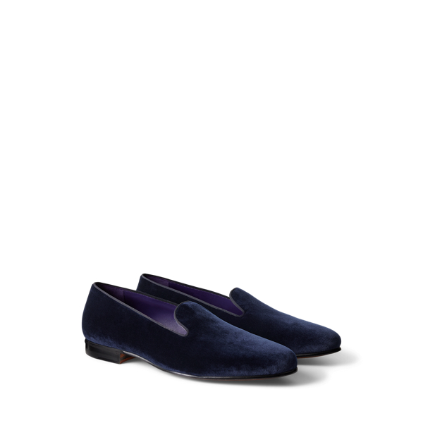 Samtslipper Alonzo Purple Label in Classic Chairman Navy 3
