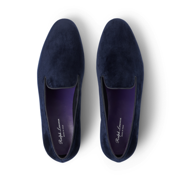 Samtslipper Alonzo Purple Label in Classic Chairman Navy 5