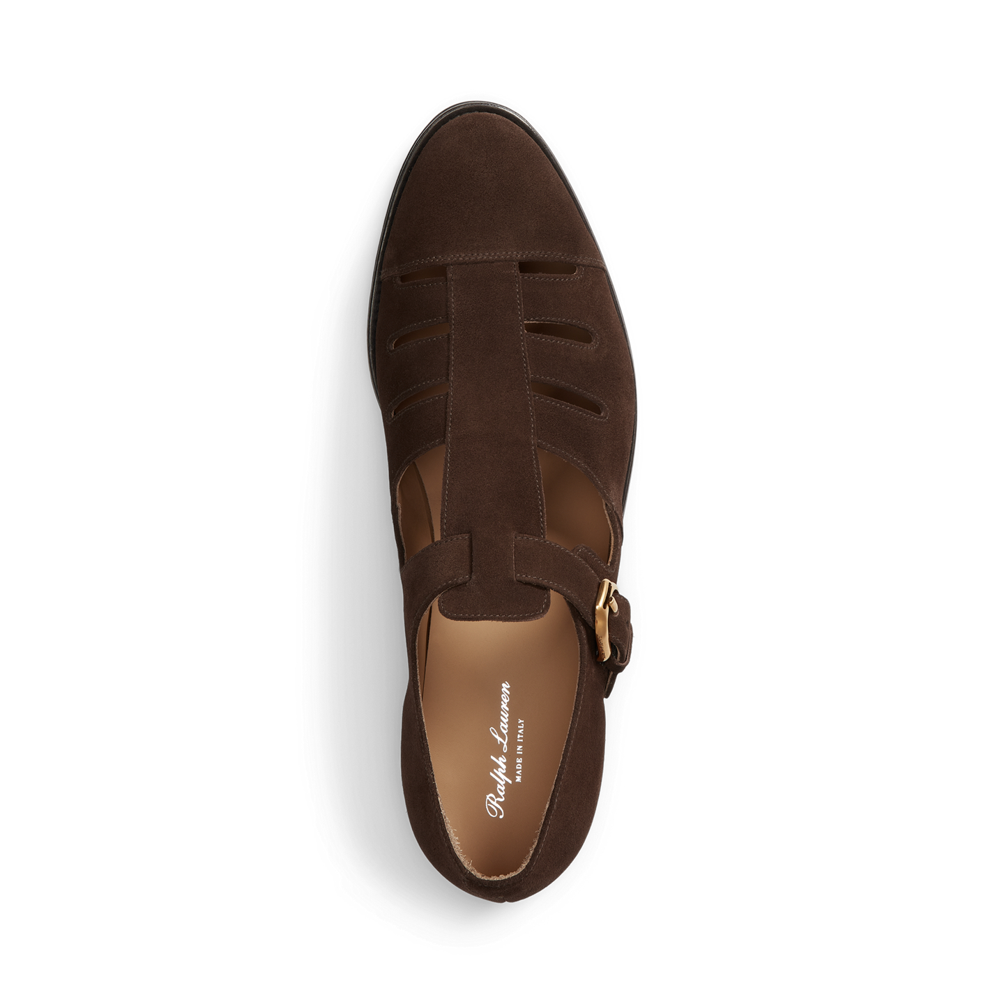 Мужские сандалии Ralph Lauren Calf-Suede Fisherman Sandal, цвет: Светло-коричневый — фото 3