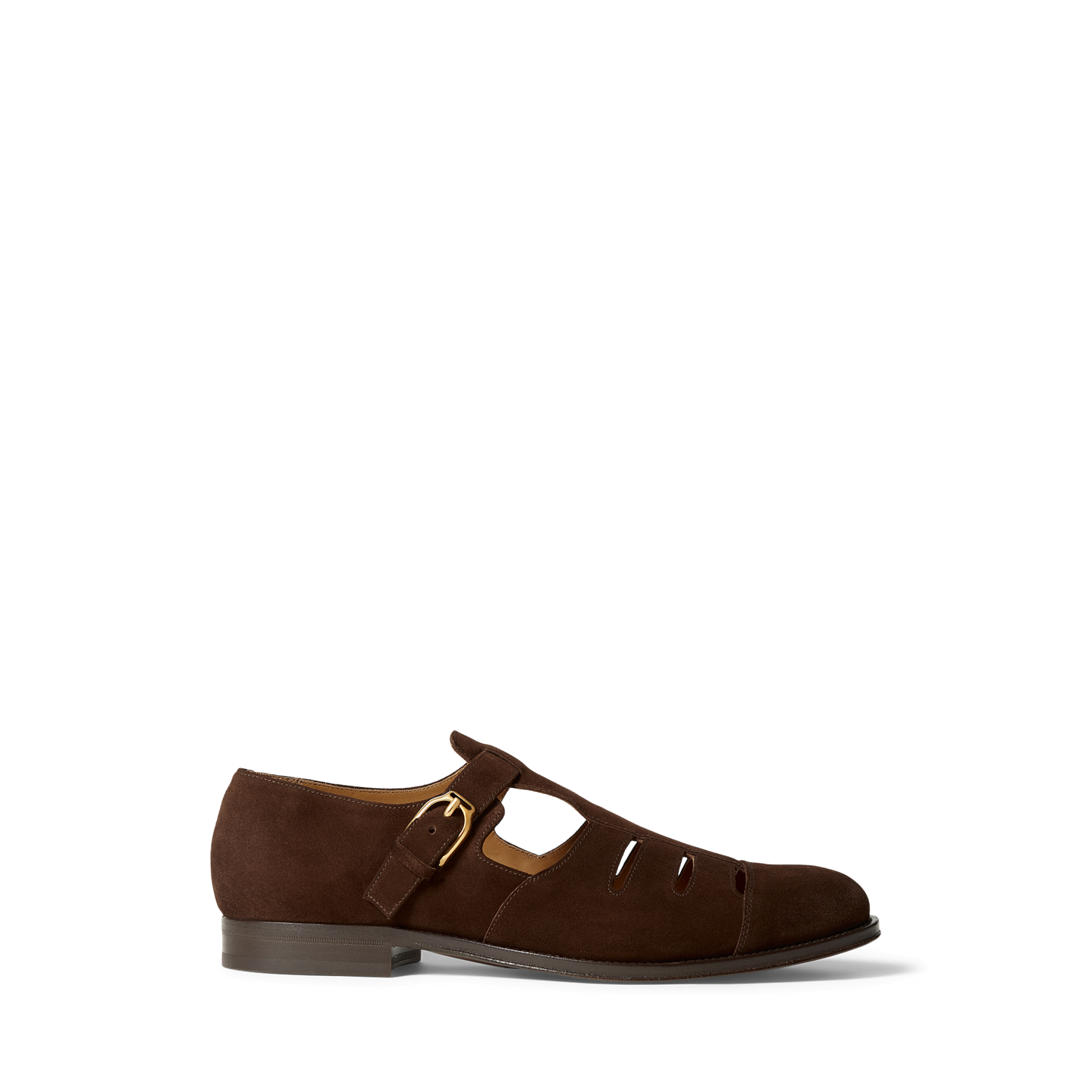 Мужские сандалии Ralph Lauren Calf-Suede Fisherman Sandal, цвет: Светло-коричневый — фото 4