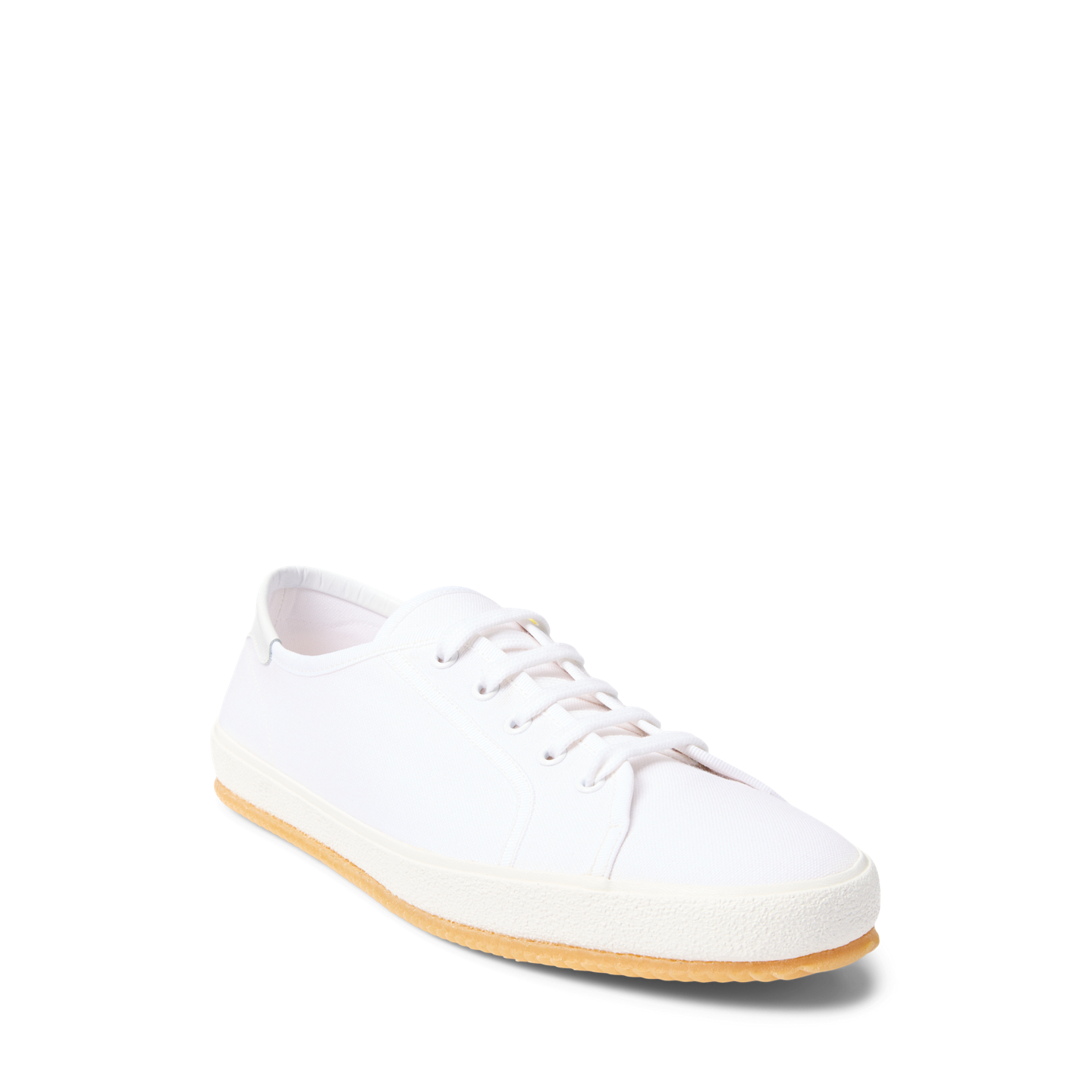 Мужские кроссовки Ralph Lauren Bayston Cotton Canvas, цвет: Bianco — фото 1