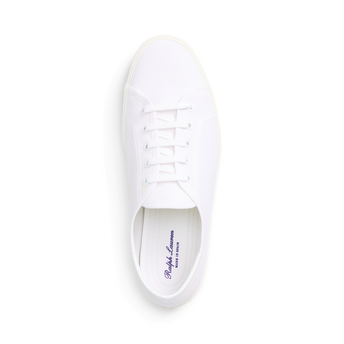 Мужские кроссовки Ralph Lauren Bayston Cotton Canvas, цвет: Bianco — фото 3
