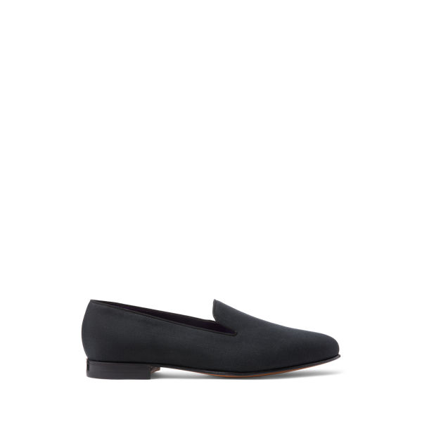 Black Alonzo Linen Slipper Purple Label 1