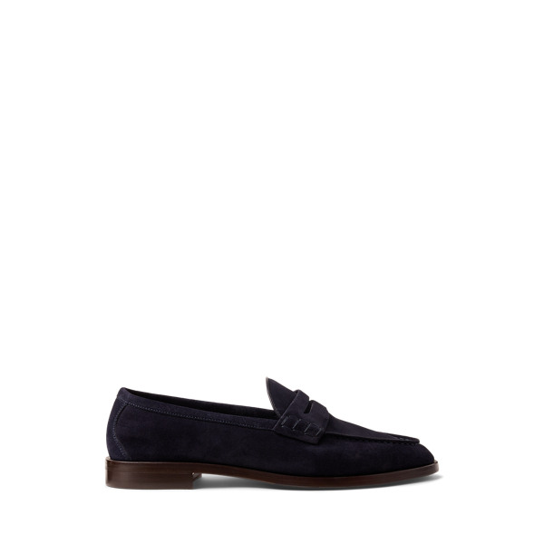 Navy Bolden Calf-Suede Penny Loafer Purple Label 1