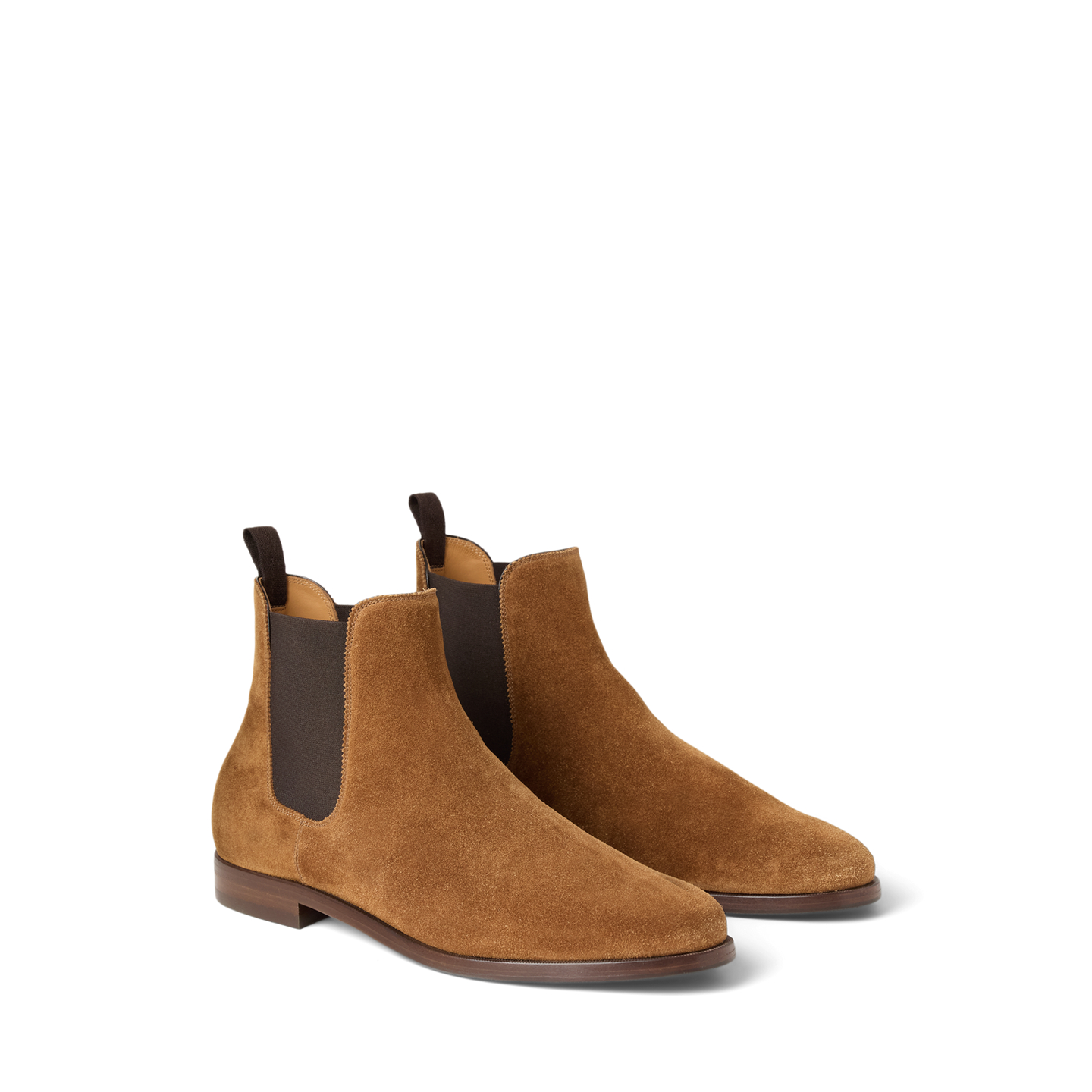 Мужские ботинки Ralph Lauren Grantly Calf-Suede Chelsea Boot, цвет: Какао — фото 2
