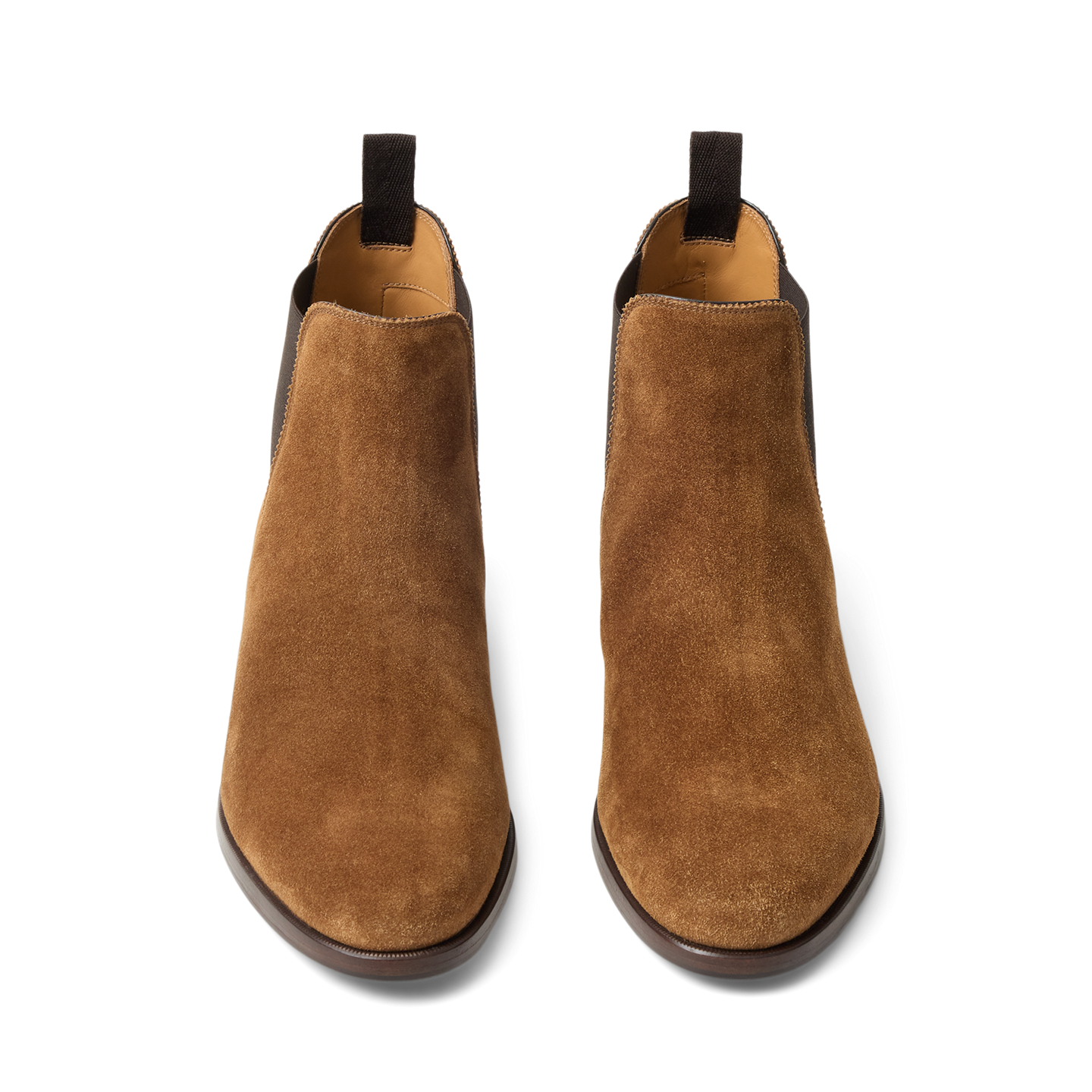 Мужские ботинки Ralph Lauren Grantly Calf-Suede Chelsea Boot, цвет: Какао — фото 4