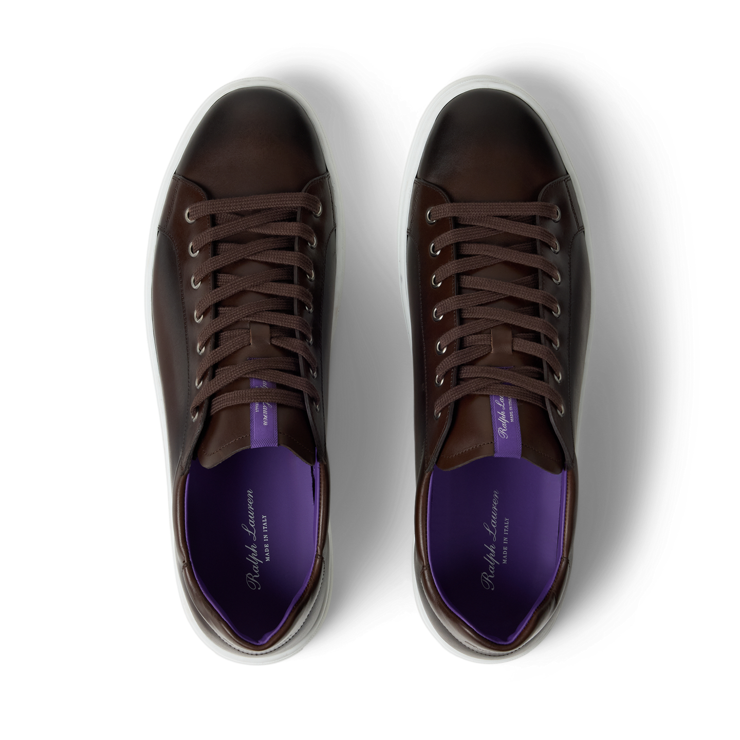 Мужские кроссовки Ralph Lauren Severn Burnished Calfskin, цвет: Светло-коричневый — фото 3