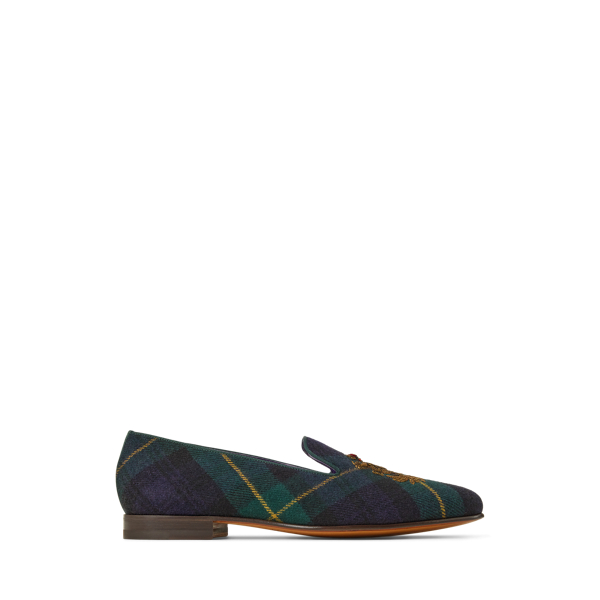 Alonzo Crest Plaid Twill Slipper