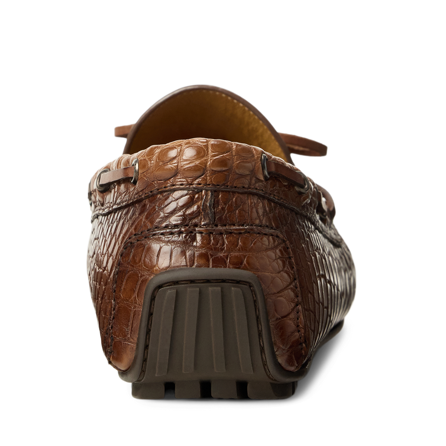 Ralph Lauren Harold Alligator Tassel Driver, цвет: Рыжевато-коричневый — фото 2