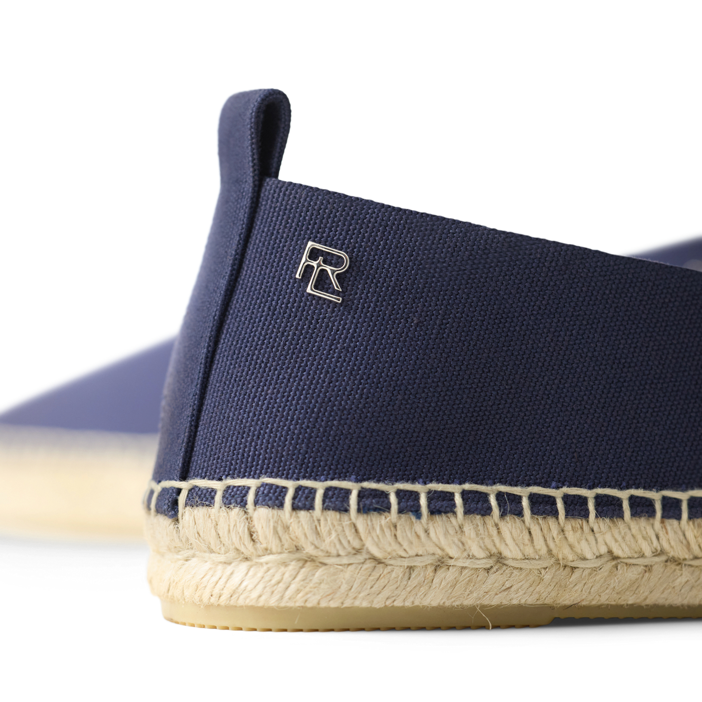 Мужские сандалии Ralph Lauren Bosworth Cotton Canvas Espadrille, цвет: Тёмно-синий — фото 1