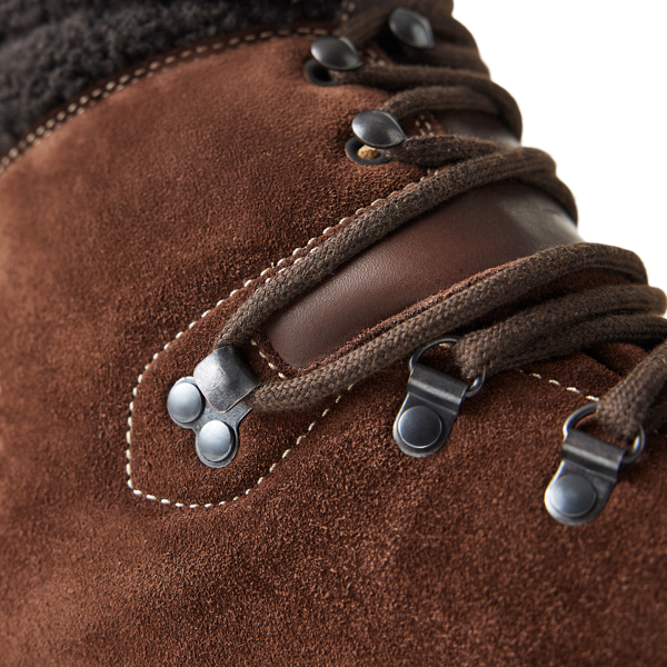 Halpin Shearling-Trim Calf-Suede Boot