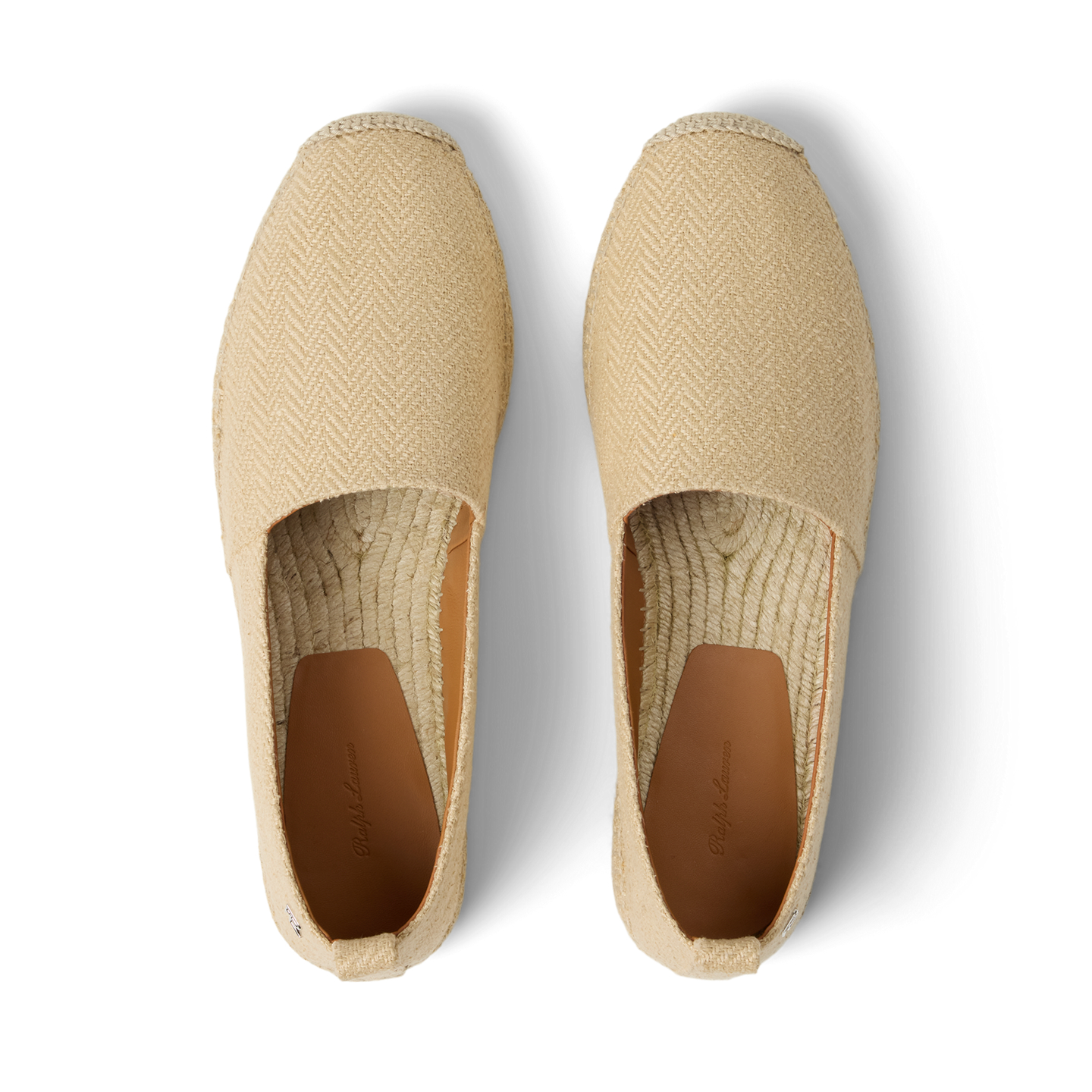 Мужские сандалии Ralph Lauren Bosworth Silk Herringbone Espadrille, цвет: Песочный — фото 3