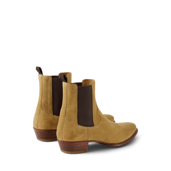 Calf-Suede Chelsea Western Boot
