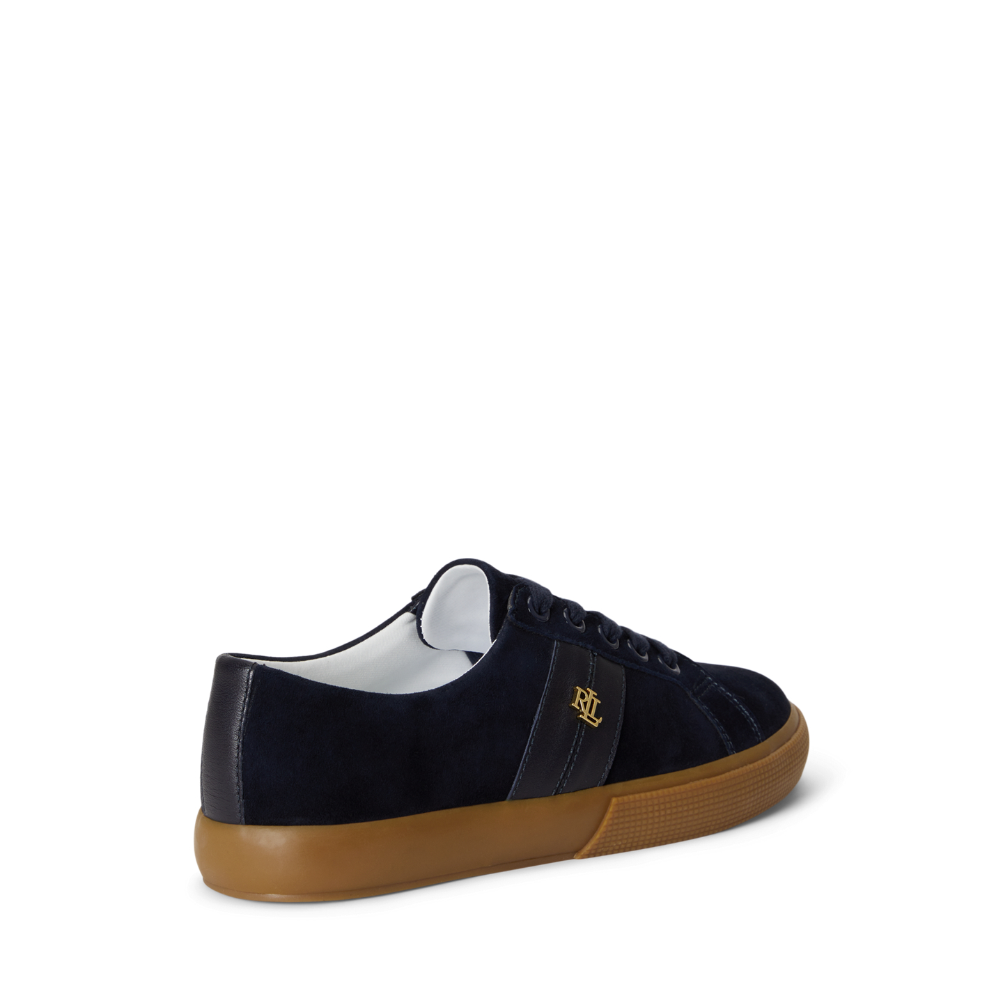 Женские кроссовки Ralph Lauren Janson II Suede & Nappa Leather, цвет: Тёмно-синий — фото 2