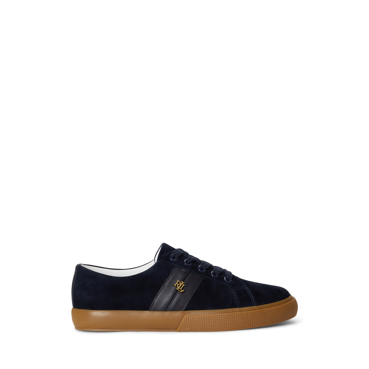 Женские кроссовки Ralph Lauren Janson II Suede & Nappa Leather, цвет: Тёмно-синий — фото 4