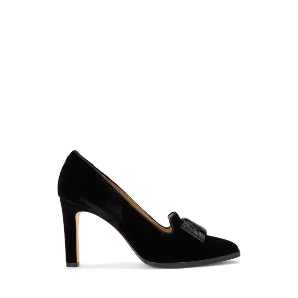 Ralph lauren black heels hotsell