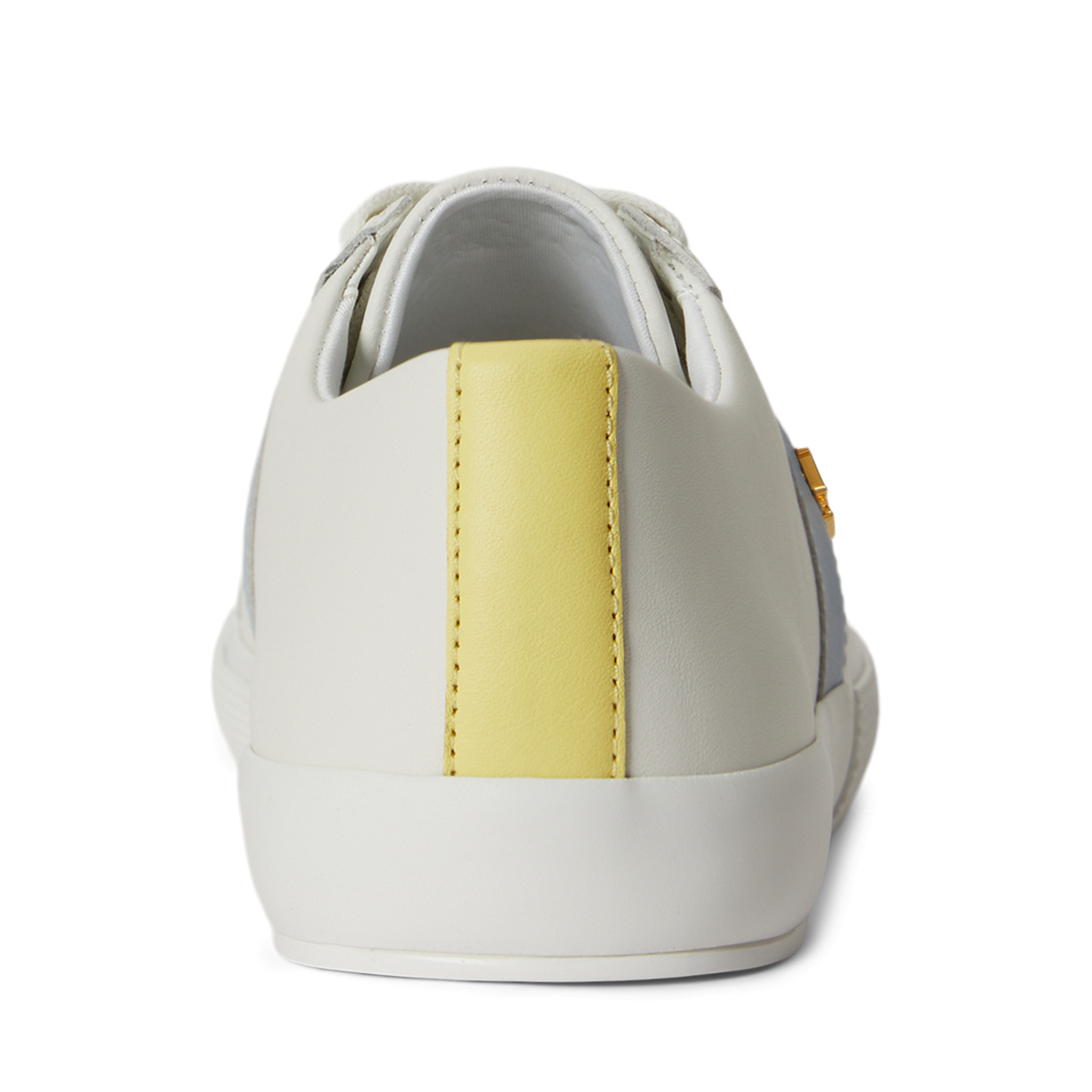 Женские кроссовки Ralph Lauren Janson II Leather, цвет: Белый / Лимонный — фото 2
