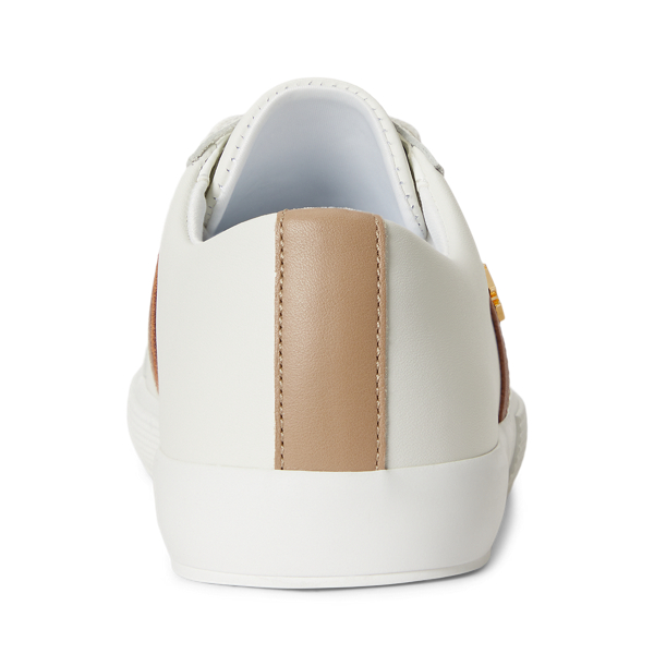 Snow White/Tan/Lauren Tan Janson II Leather Trainer Lauren 3