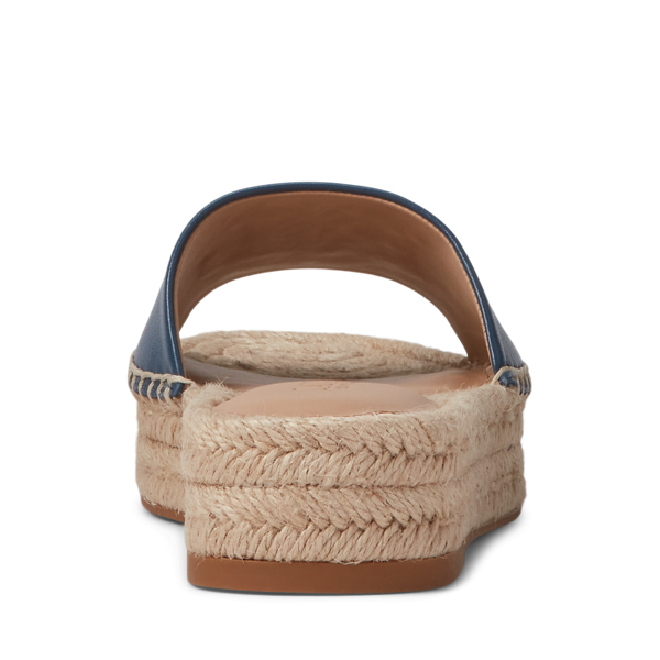 Indigo Dusk Polly Nappa Leather Espadrille Lauren for summer 3